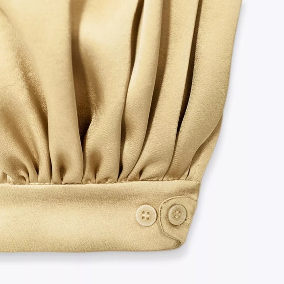 Zara NWT ZW Collection satin balloon pants 8442/352 - Picture 6 of 8